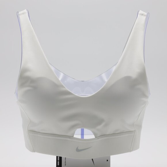 Nike Other - Nike Women's Indy Plunge Cutout Medium Support Padded Sport Bra White Size XL